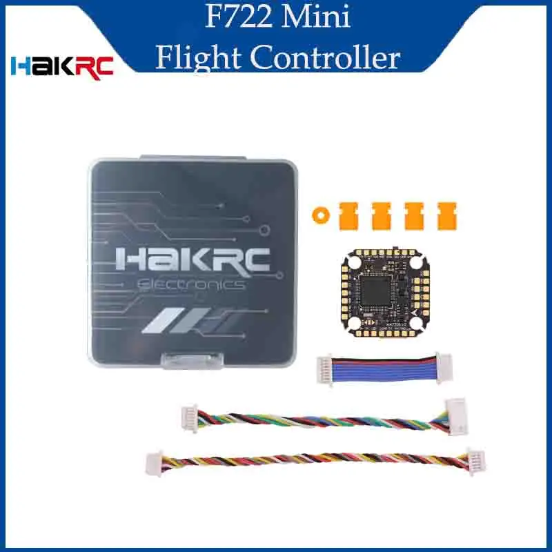 

HAKRC F722 V2 Mini Flight Controller 5V/10V Dual BEC Barometer Dual Gyroscope 20x20MM 2-6S Suitable for FPV Freestyle Drone RC