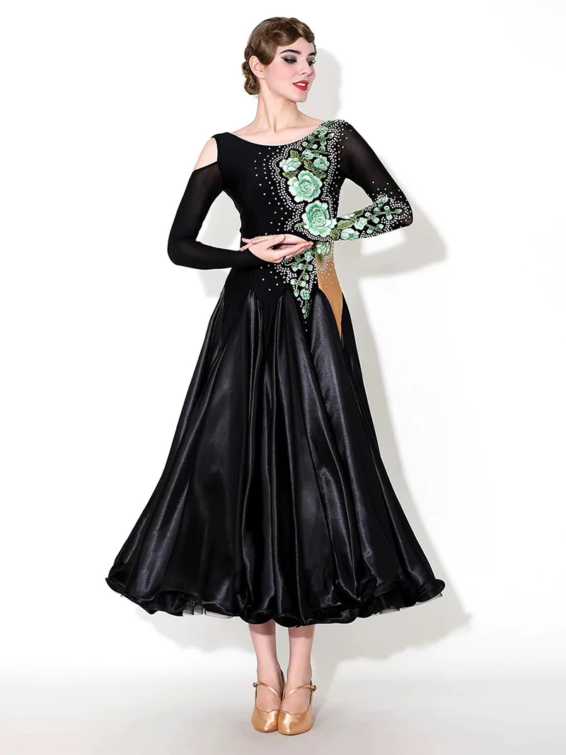 Abiti da ballo da sala standard Abiti da ballo da competizione per sala da ballo da donna Spettacolo teatrale Abito da ballo da sala valzer