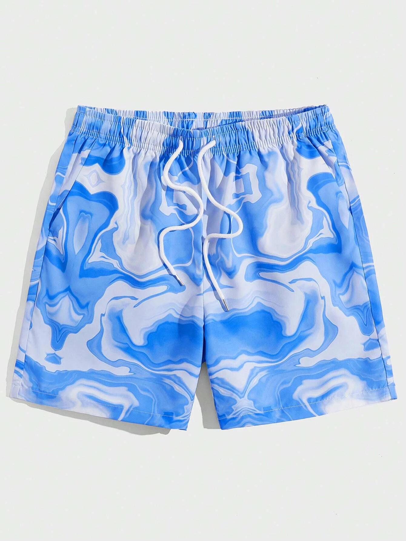 

Men's Shorts Men 3D Print Drawstring Waist Shorts School Summer Fashion Hawaii Travel Beach Shorts Street Hip Hop Men Clothing