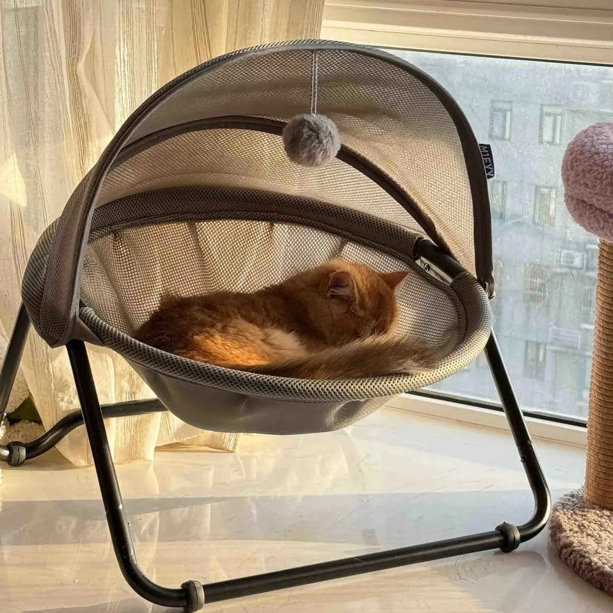 

Breathable Me Bed All Seasons Semi-Closed round Design Suitable for Kittens And s Indoor Outdoor Pet Supplies