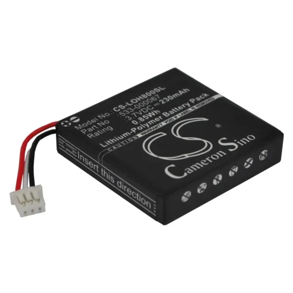 

Replacement Battery for Logitech H800 533-000067, AHB472625PST, L/N: 1109, L/N: 1110 3.7V/mA