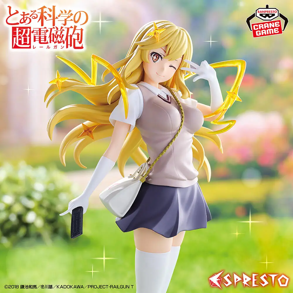 In Stock BANDAI SPIRITS Toaru Kagaku No Railgun ESPRESTO LEVEL 5 Shokuhou Misaki Accelerator Anime Figure Model Toy Ornaments view 2