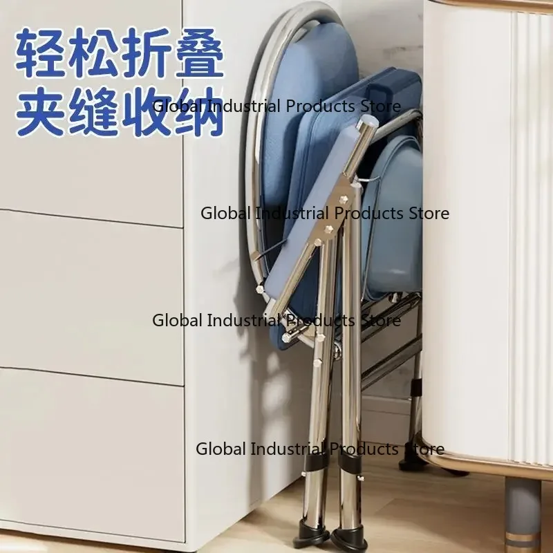 Adjustable Height Foldable Commode Chair for Seniors with Armrests Bathroom Shower Toilet Chair for Elderly
