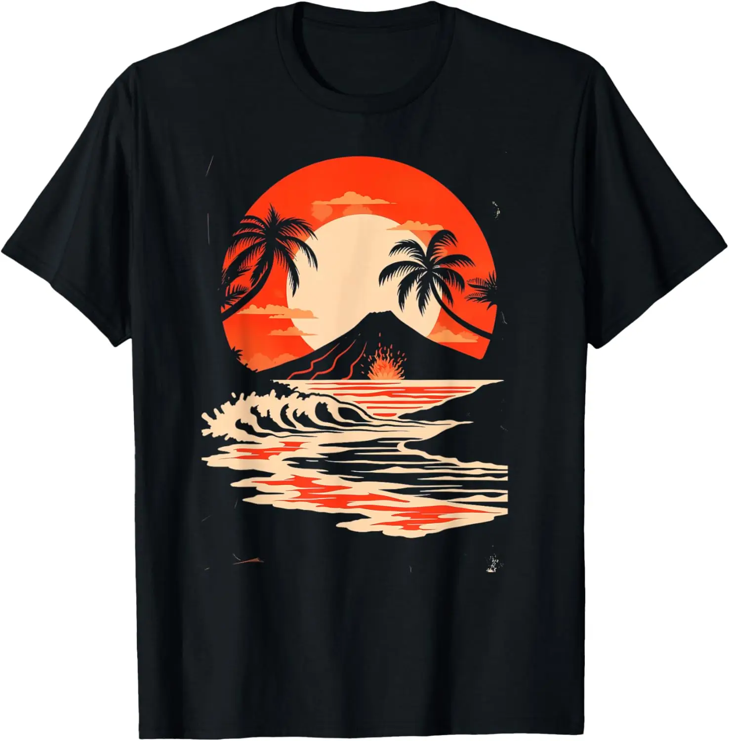 

Hawaiian Volcano | Cool Graphic Tee | S - 6XL | Mens Graphic T-Shirt