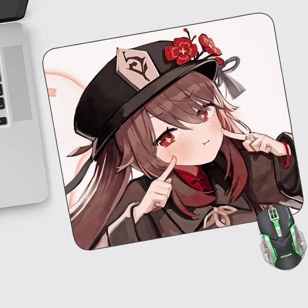 

Genshin Impact Mouse Pad Small Gaming Accessories Keyboard Computer Offices Desk Mat Pc Gamer Non-slip Rubber Mousepad