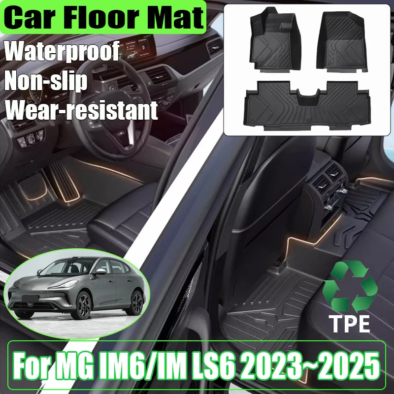 

Автомобильные аксессуары для IM LS6 MG IM6 2023 2024 2025 2026 Авто TPE Материал Коврики против царапин Грязевой ковер LHD Подушка для ног Полный ковер