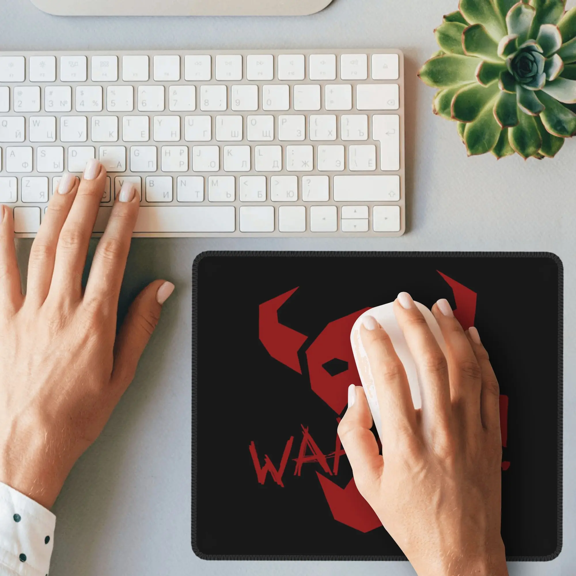 오르크 와아agh! 마우스 패드 컴퓨터 키보드 마우스 매트 게이머 PC 노트북 책상 매트 사무용품 테이블 매트