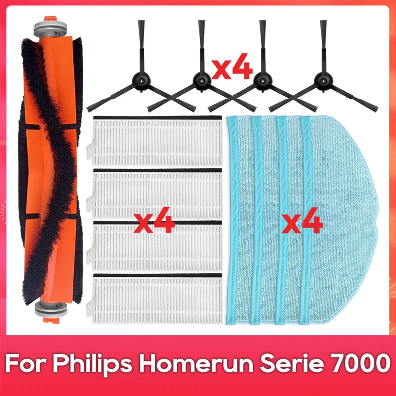 ABUD-For Homerun Serie 7000, XU7100/01, XU7100/02 أجزاء المكنسة الكهربائية الجانبية الرئيسية فرشاة تصفية المماسح جهاز آلي لتنظيف الأتربة عدة