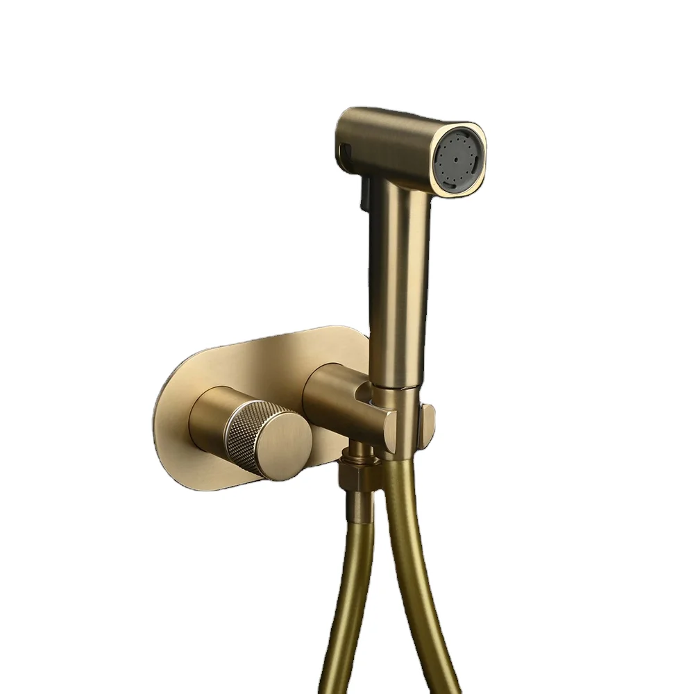 

Modern ABS Wall-Mounted Toilet Companion Set One Two Angle Valve Spray Gun Washer Faucet Booster Nozzle For Shattaf Bidets