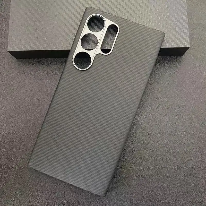 100% Aramid Carbon Fiber Luxury Case For Samsung Galaxy S25 Ultra Plus Magnetic Protective Cover Magsafe Back Shell For S25Ultra