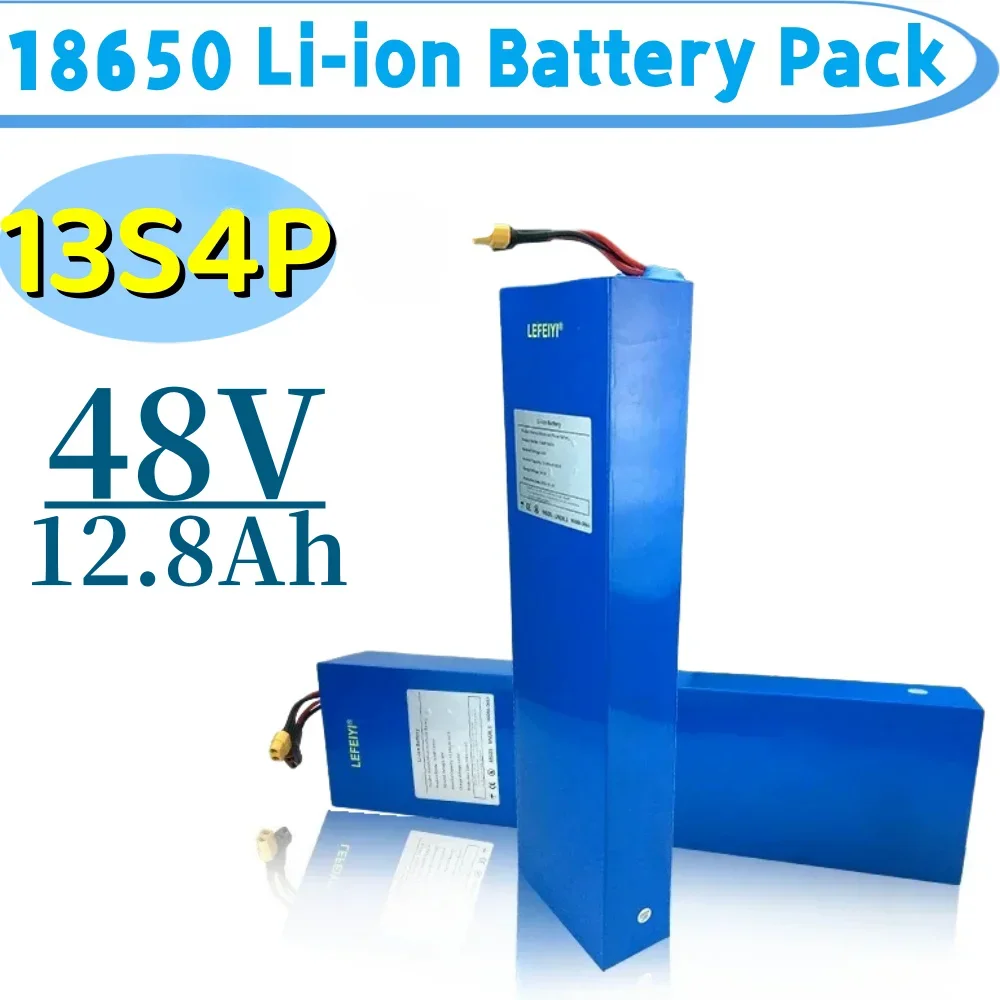 

48V 12.8Ah 13S4P 18650 Li ion Battery Pack is suitable for various electronic and transportation devices