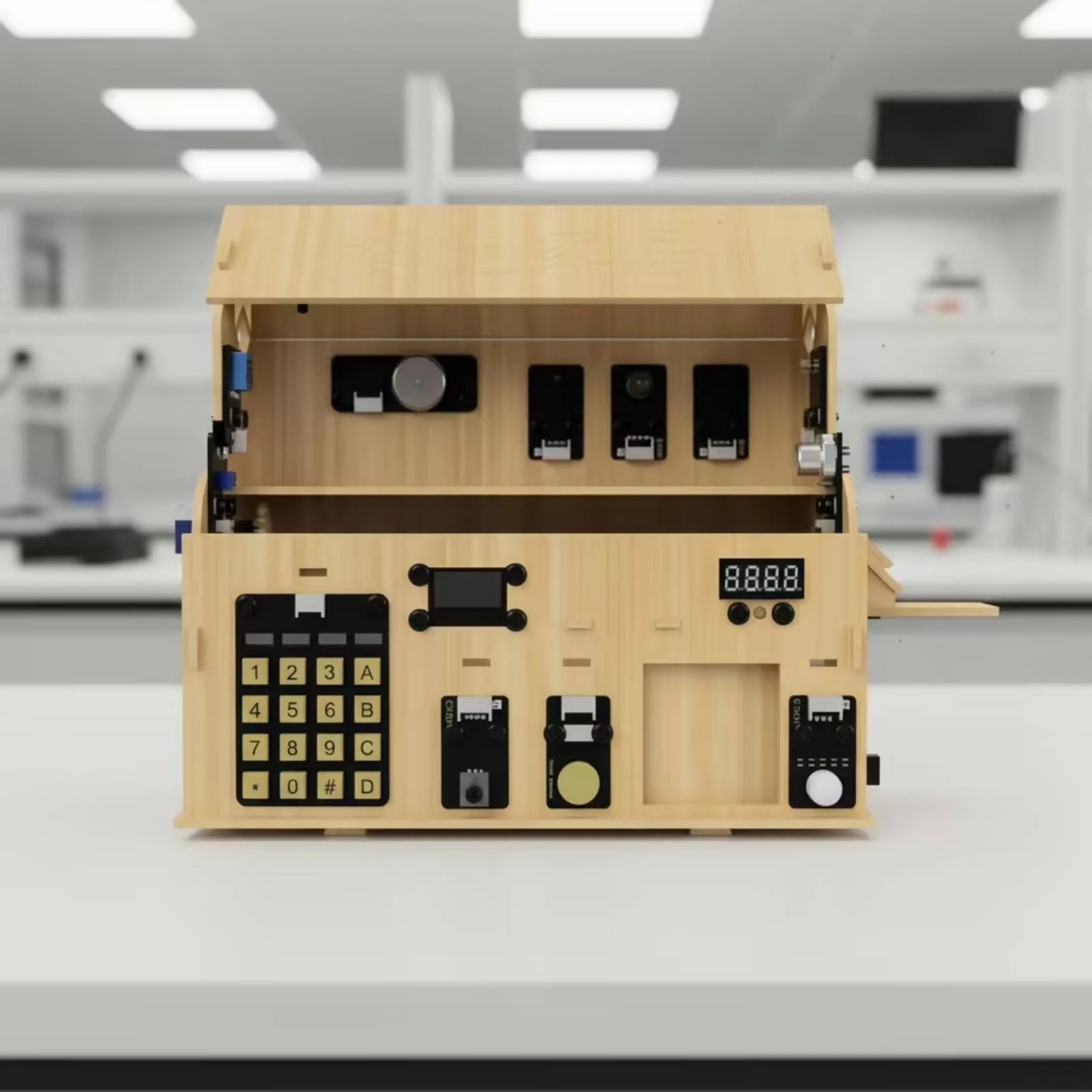 IoT Teaching Kit Bluetooth Artificial Intelligence Teaching Kit Coding Education Box Laser-Cut School Equipment Problem Solving
