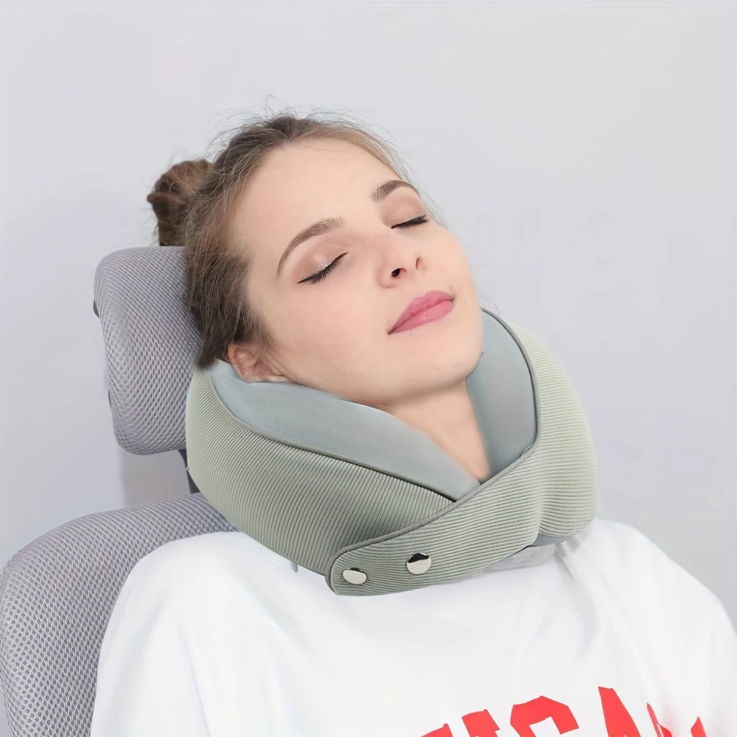 1pc Neck Brace Neck Pillow Comfort Nap Pillow Travel Pillow Memory Foam Cervical Pillow