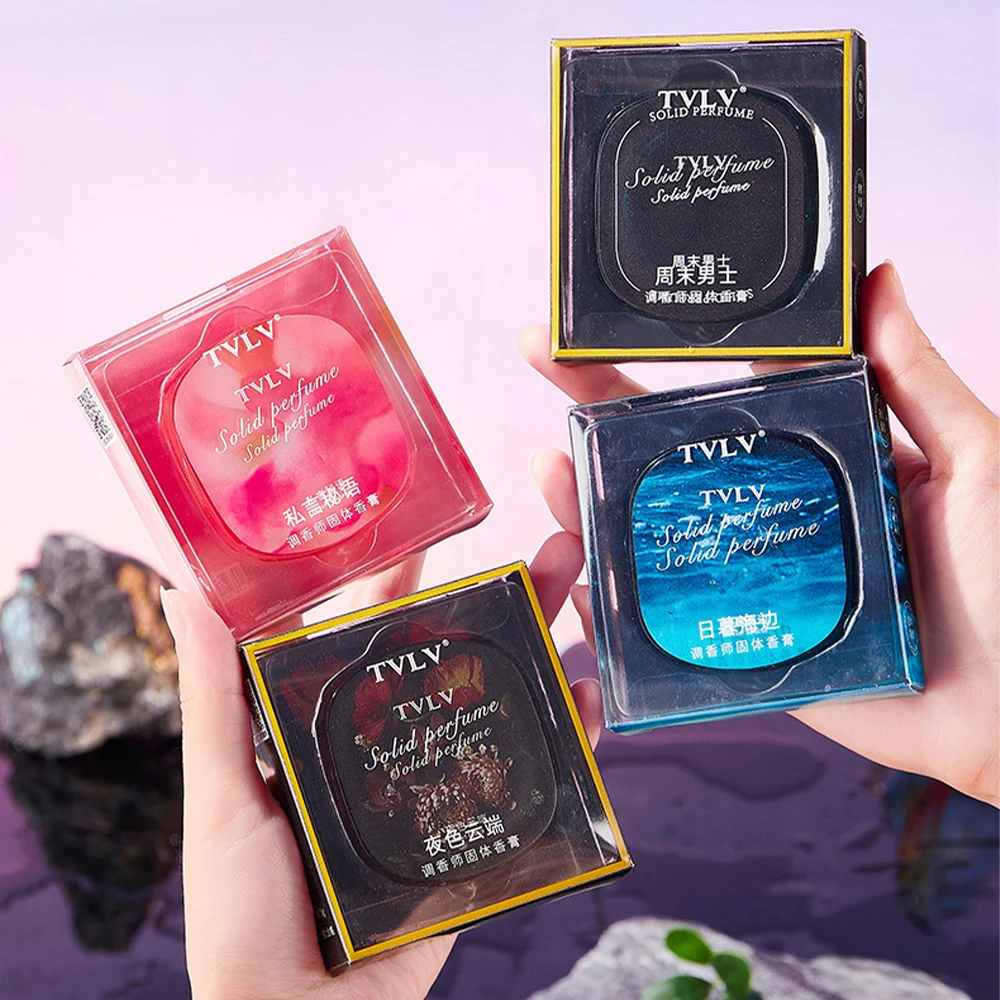 

4 Colors of Long-lasting Fragrance Solid Perfume,Floral Fruity Herbal Fragrance,Fresh Fragrance Is Easy To Carry for Daily/Gift