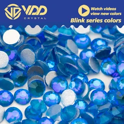 VDD 464 Blink-Sapphire SS4-SS30 High Quality Glass Rhinestones Crystal Flatback Strass Stones For DIY Nail Art Accessories