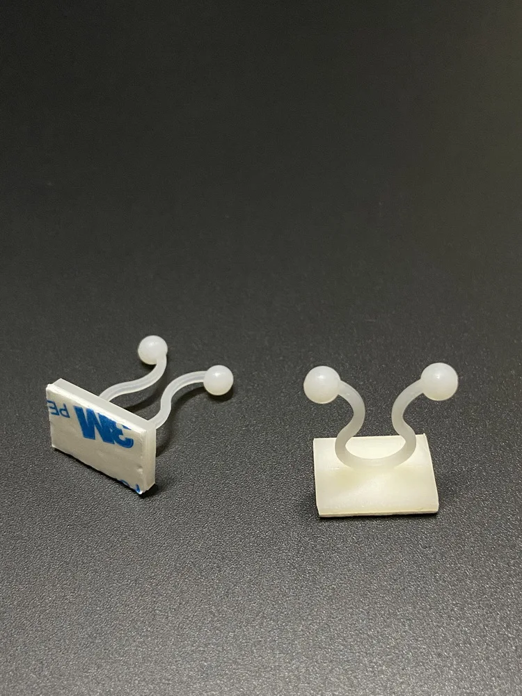 Wire Management Accessories Cable Clip Clamp Twisted Wire Organizer Backed with Double-Sided Tape for Easy Fixation And Routing