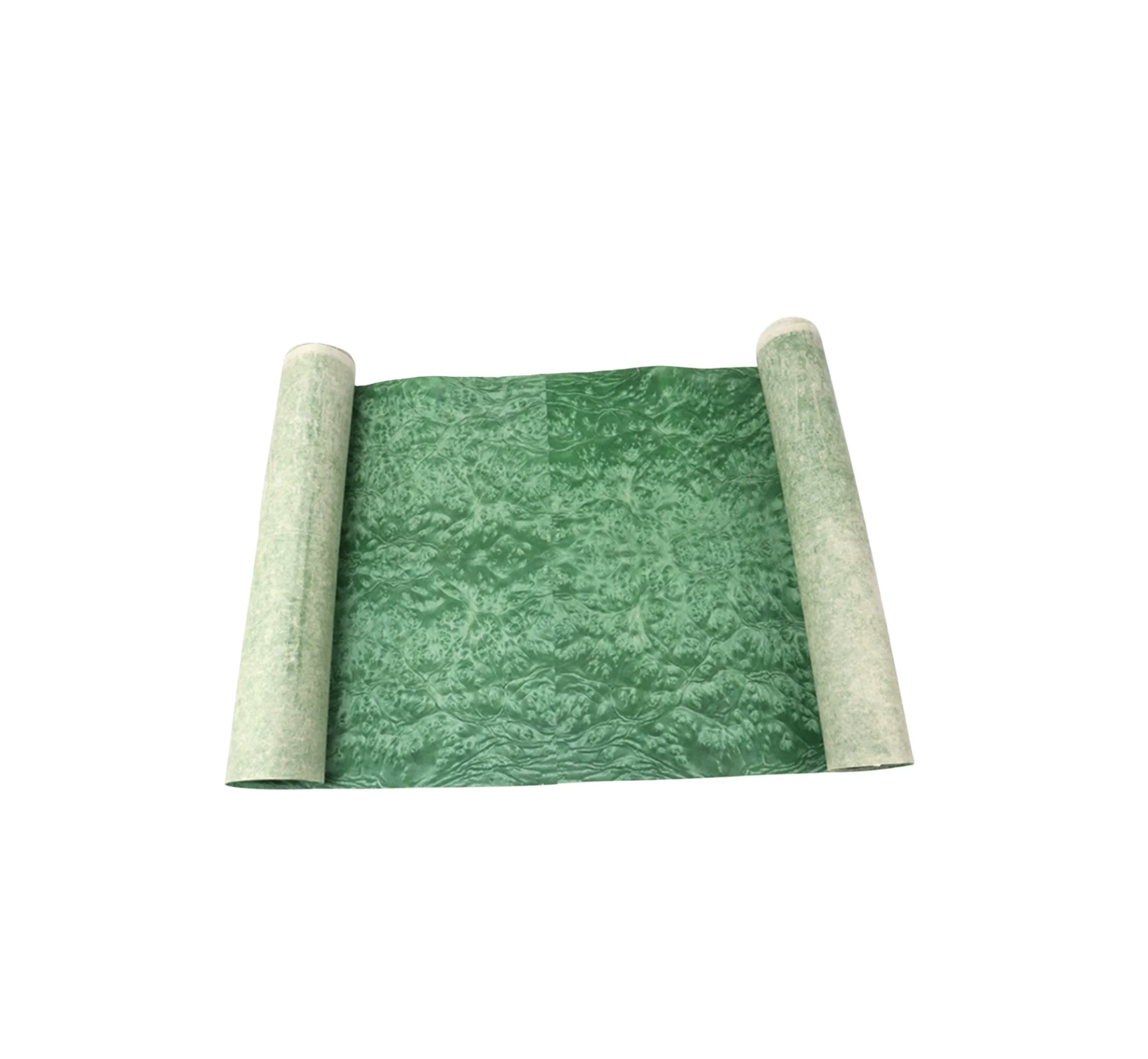 الحجم: 2.5 × 0.58 متر السُمك: 0.25 مللي متر قشرة زخرفية مصنوعة يدويًا كريستال اليشم الأخضر العقدة الخشب الجلد