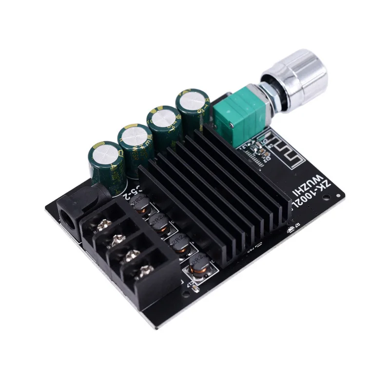 ZK-1002L MINI Bluetooth 5.0 DC 5-24V Wireless Audio Digital Power Amplifier Stereo Board 100Wx2 Bluetooth Amp Amplifier