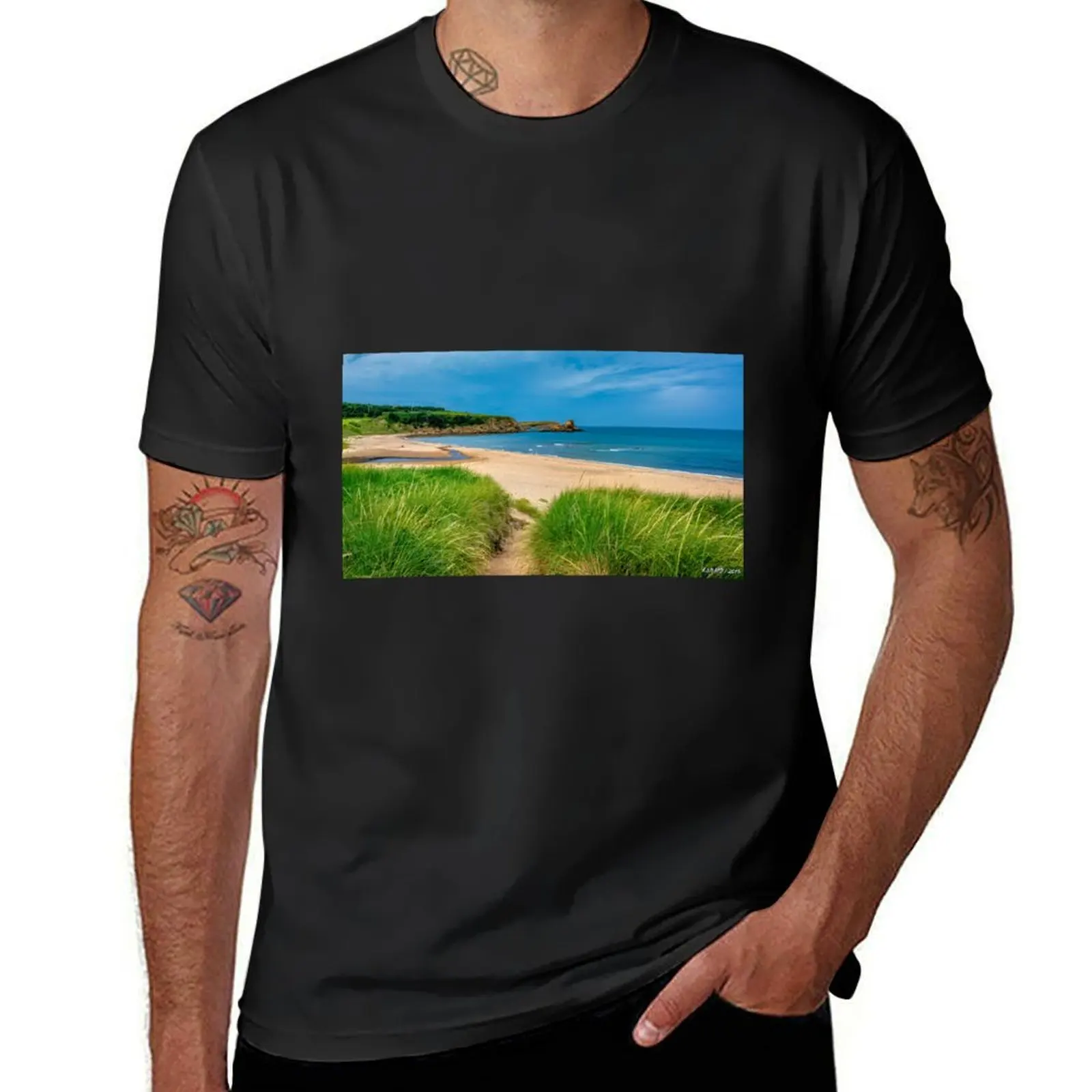 

Beach at Margaree Harbour 02 T-Shirt blanks plain boys animal print fitted t shirts for men