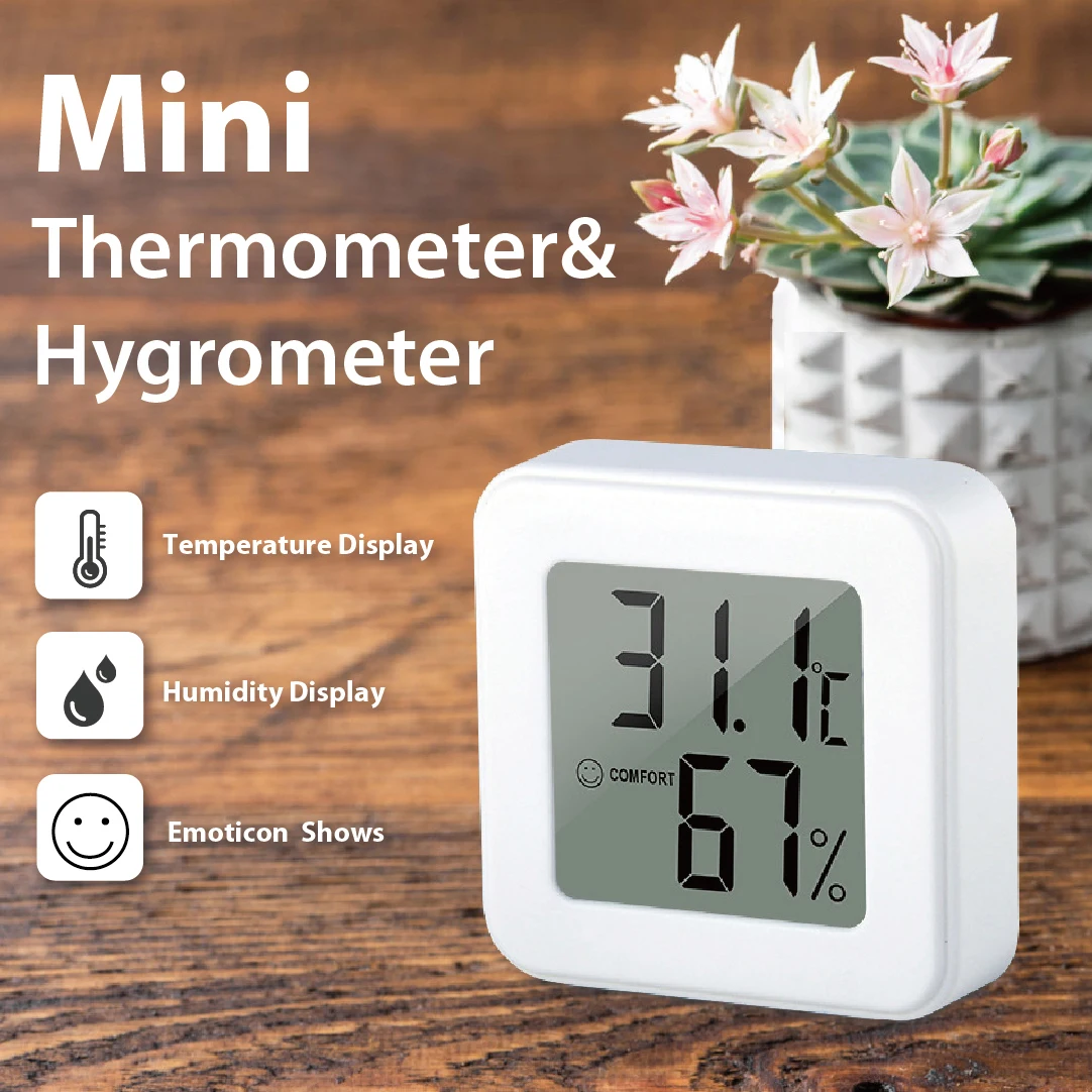 Digital Thermometer Hygrometer Indoor Room Temperature LCD Electronic Humidity Meter Sensor Gauge Weather Station For Home