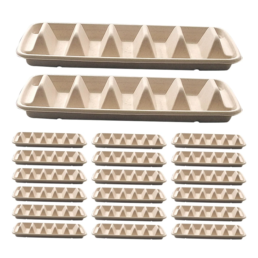 

25pcs Disposable Tortilla Tray Taco Holders Paper Plates Packing Box Mini Sliders Condiment Serving Safe Portable Practical