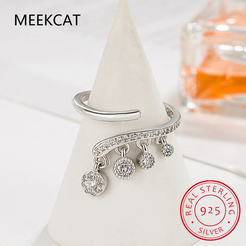 

4 Gems Full Moissanite Rings for Women Sparkling Flawless Lab Created Diamond Wedding Band S925 Sterling Silver Jewelry Anillos