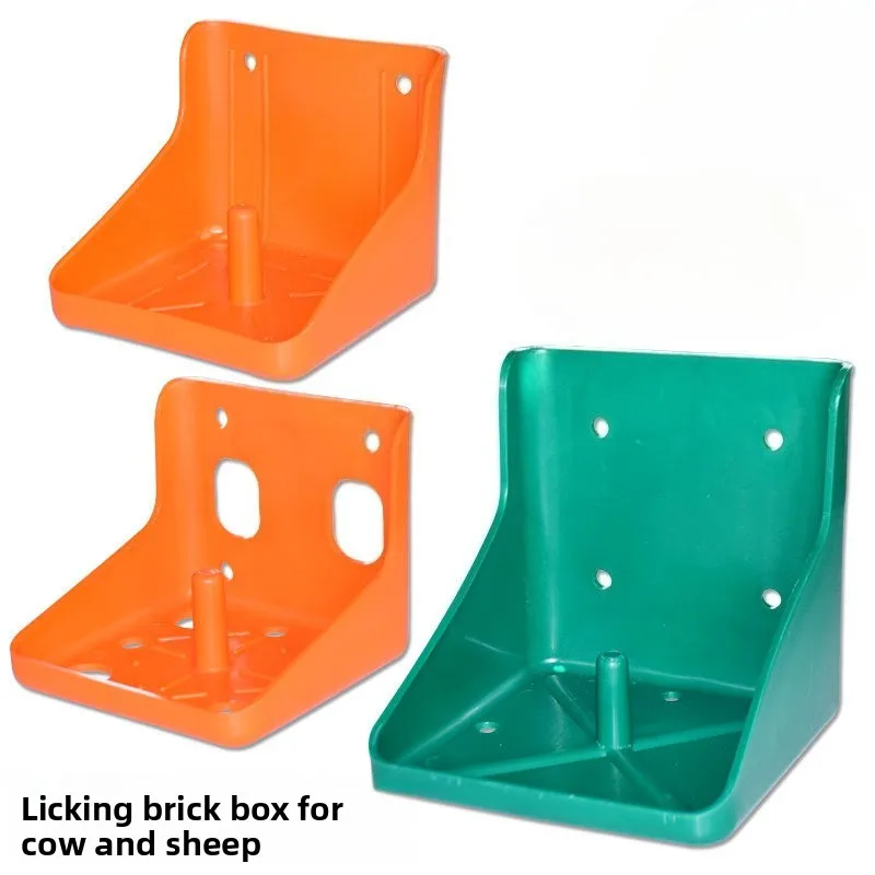 Salzblock-Halter, Vieh lecken, Ziegelboxen, langlebige Lebensmittelschüssel, Mineralblock-Halter, Organizer, Ziegelbehälter für den Bauernhof