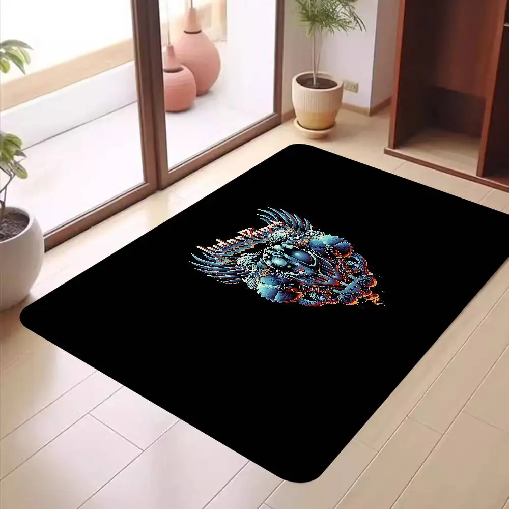 Band J-judas Priest Room Mats Anti-slip Absorb Water Long Strip Cushion Bedroon Mat Household Carpets