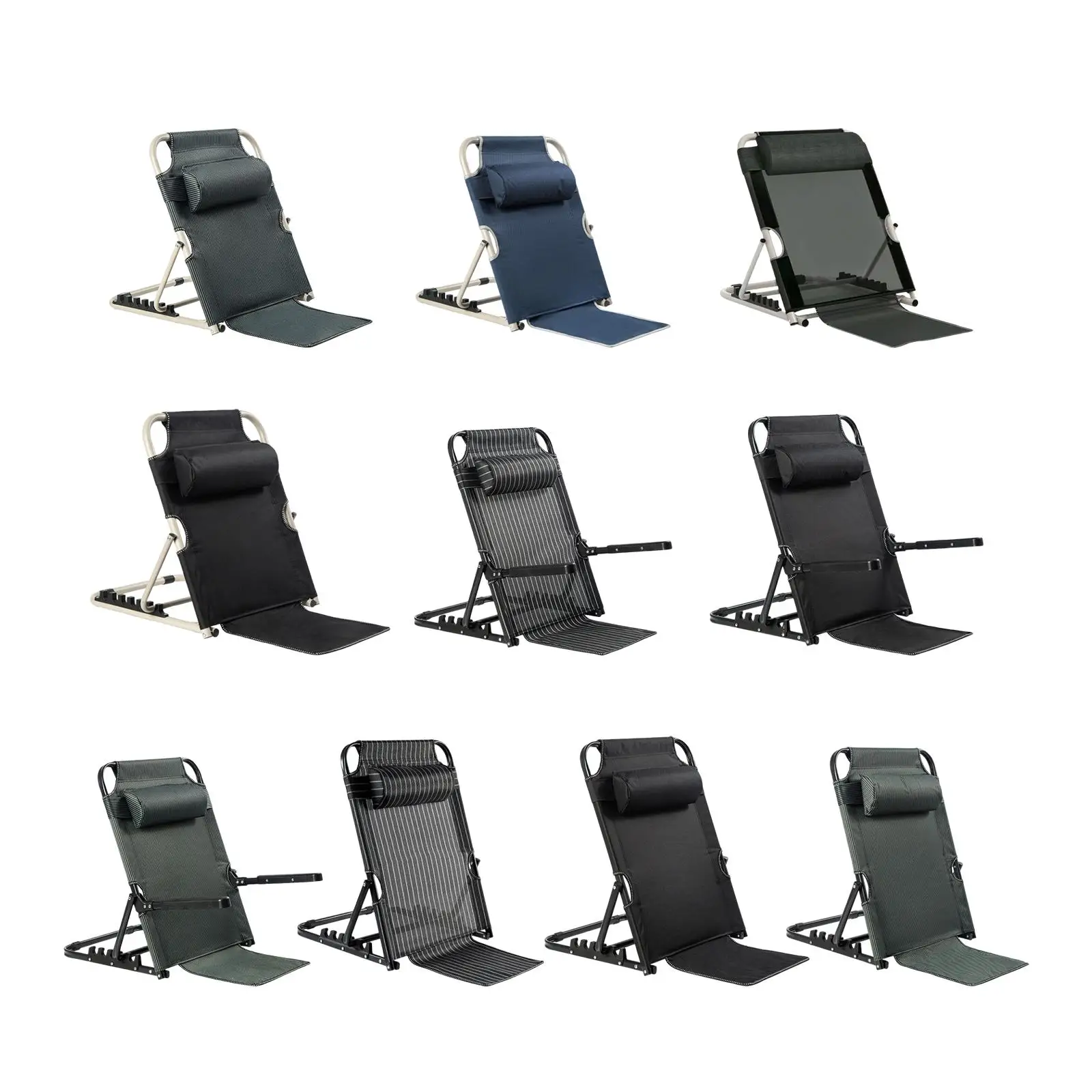 Lifting Bed Backrest Sit on Bed Foldable Adjustable Angle support for Seat