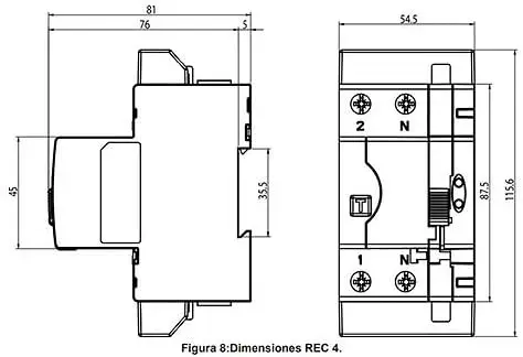 Circutor - Interruptor Diferencial Rearme Automático Rec4 2P-40-30