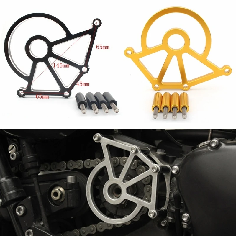 Sprocket Wheel Chain Cover Guard Protection For Triumph America Hinkley Bonneville T100 SE Thruxton 900 Scrambler Speedmaster