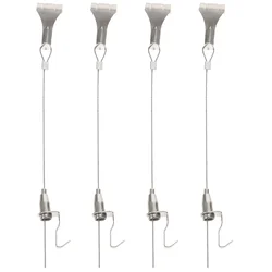 Adjustable Picture Hanging Cord Rope Hooks Steel Wire Track System Heavy Duty Frame Tools Diy Supplies Picture Hangers Hardware