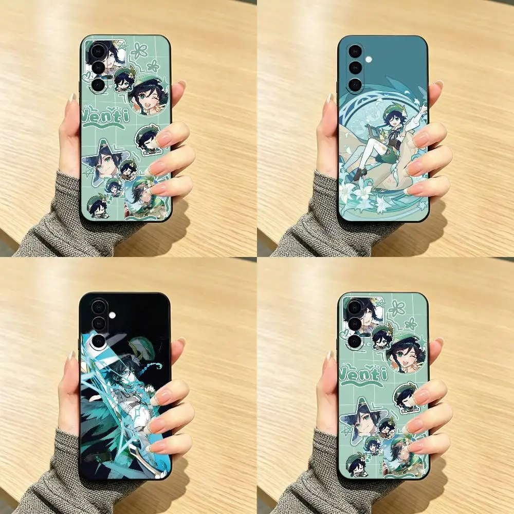 genshin impact Venti   Phone Case For Samsung Galaxy A73,A72,A71,A70,A53,A52,A51,Others Soft Black Cover