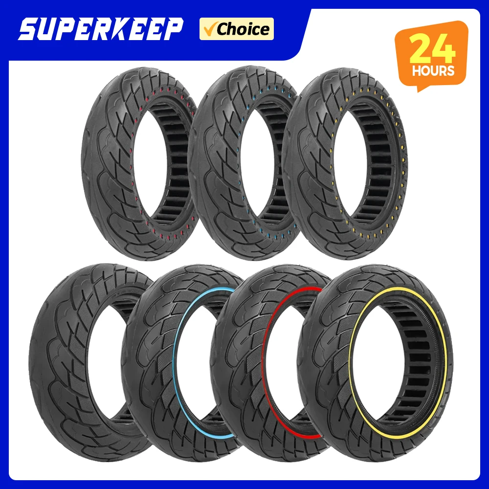 

Шины 10X2.5 (60/70-6.5) цельнолитые для электросамоката Ninebot Max G30 G30D, 10-дюймовые взрывозащищенные полые шины с сотовой структурой, запчасти