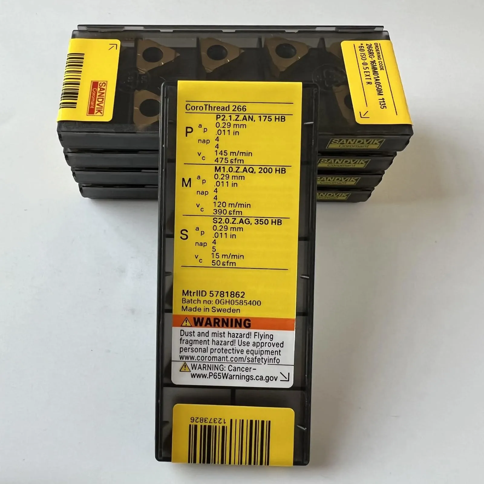 266RG-16MM01A050M 1135 / CNC lathe carbide blade 10 Pcs