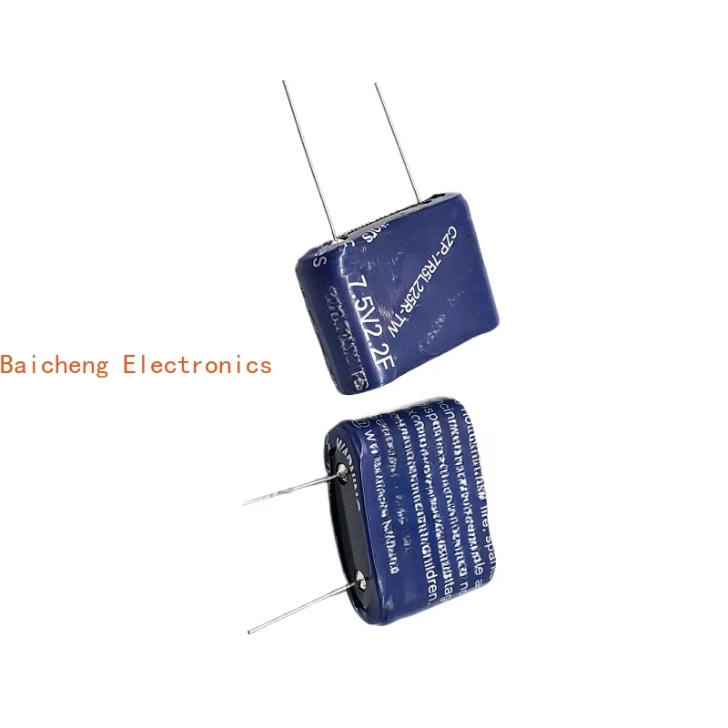 10 PCS 7.5V2.2F Farad Capacitor Componente CZP-7R5L225R-TW Combinação Módulo Pequeno