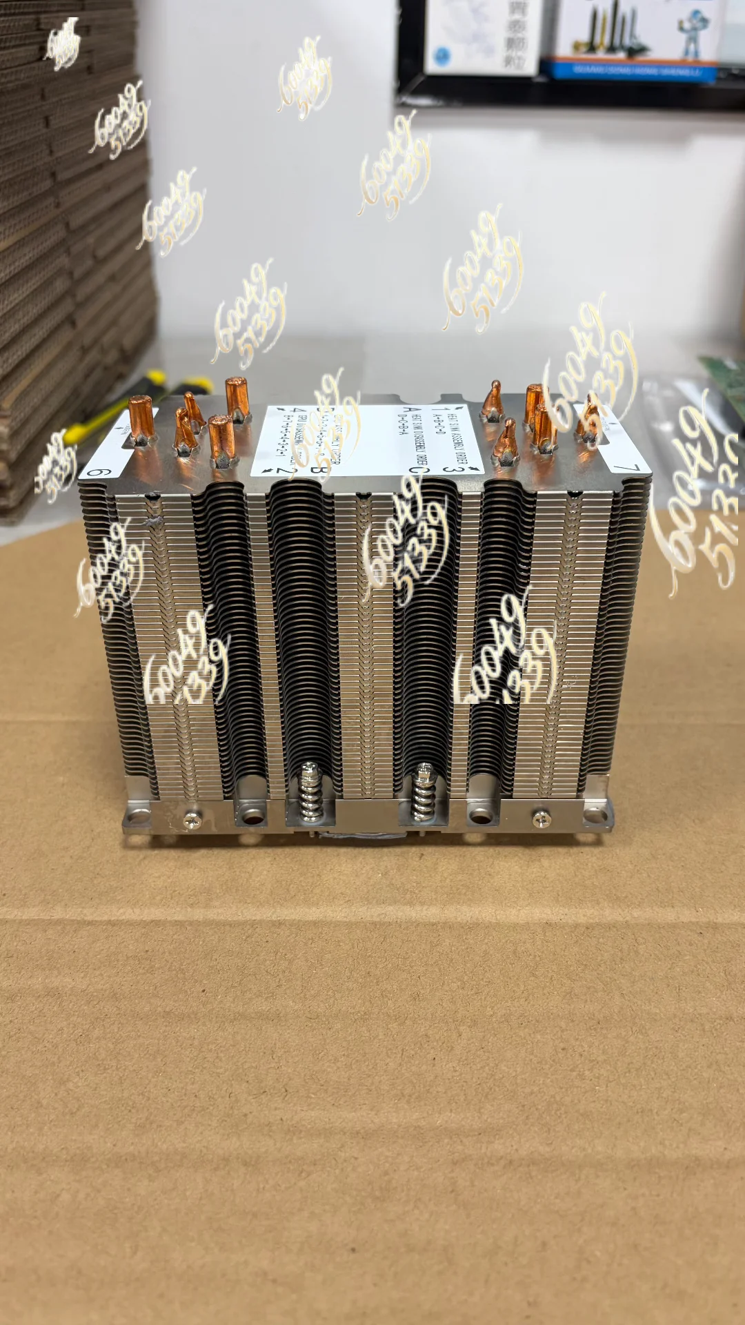 apply to Tesla V100 SXM2 heat sink with 10 copper tubes designed for GPU server graphics card heat dissipation