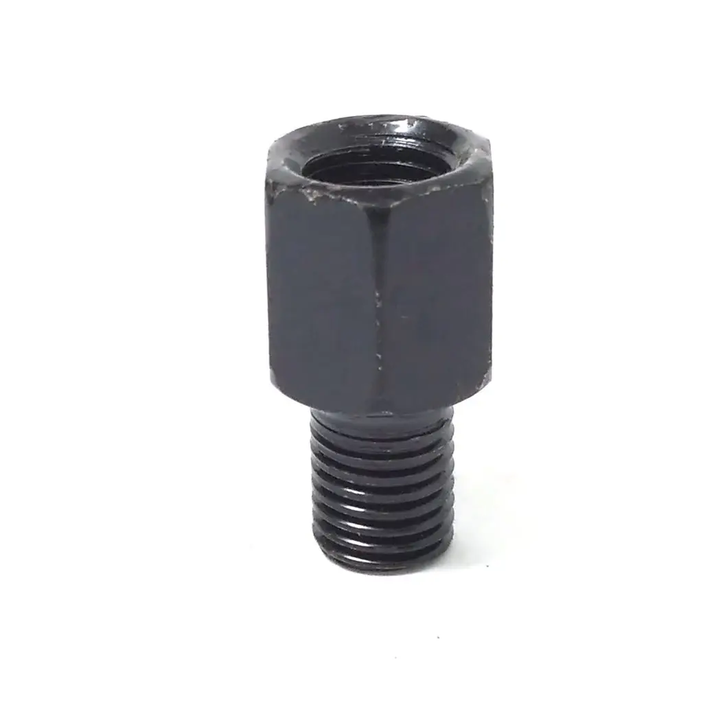 Adaptadores de espejos retrovisores negros para motocicleta, tornillo de conversión, antireloj, rosca derecha e izquierda, M10, 10MM, M8, 8MM, 1 par