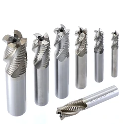 M6-M20 Wave Milling Cutter 4 Flutes 6-20mm HSS-AL Wave Rough End Mill CNC Machine Tool Router Bit