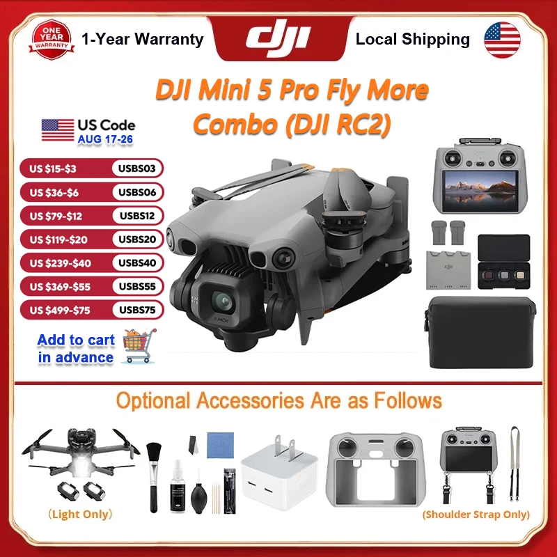 Drone Kit Build Yourself - DJI 미니 5 프로 플라이 콤보