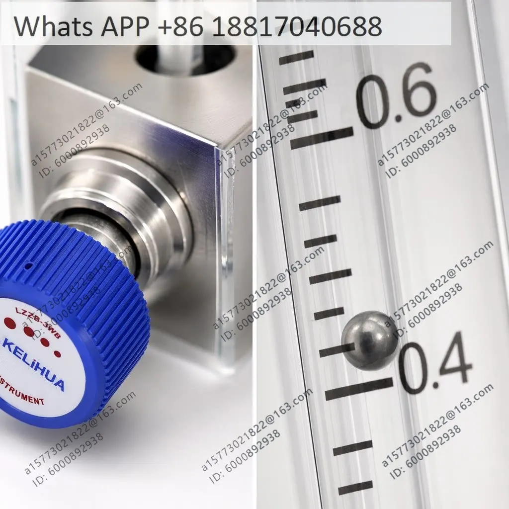 KELLHUA Instrument Glass Rotator Flowmeter LZB-WBT Light Corrosion Protection 2.5-25 mL/min] Air Gas