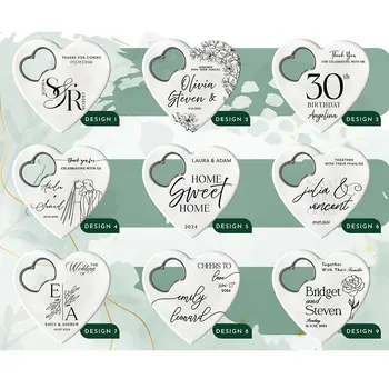 Vlastní 10-30ks magnetický otvírák na lahve s gravírovaným otvírákem na lahve pro svatební hostinu, suvenýr ve velkém 12 nejlepší prodej magnetické svatební dárky - №6