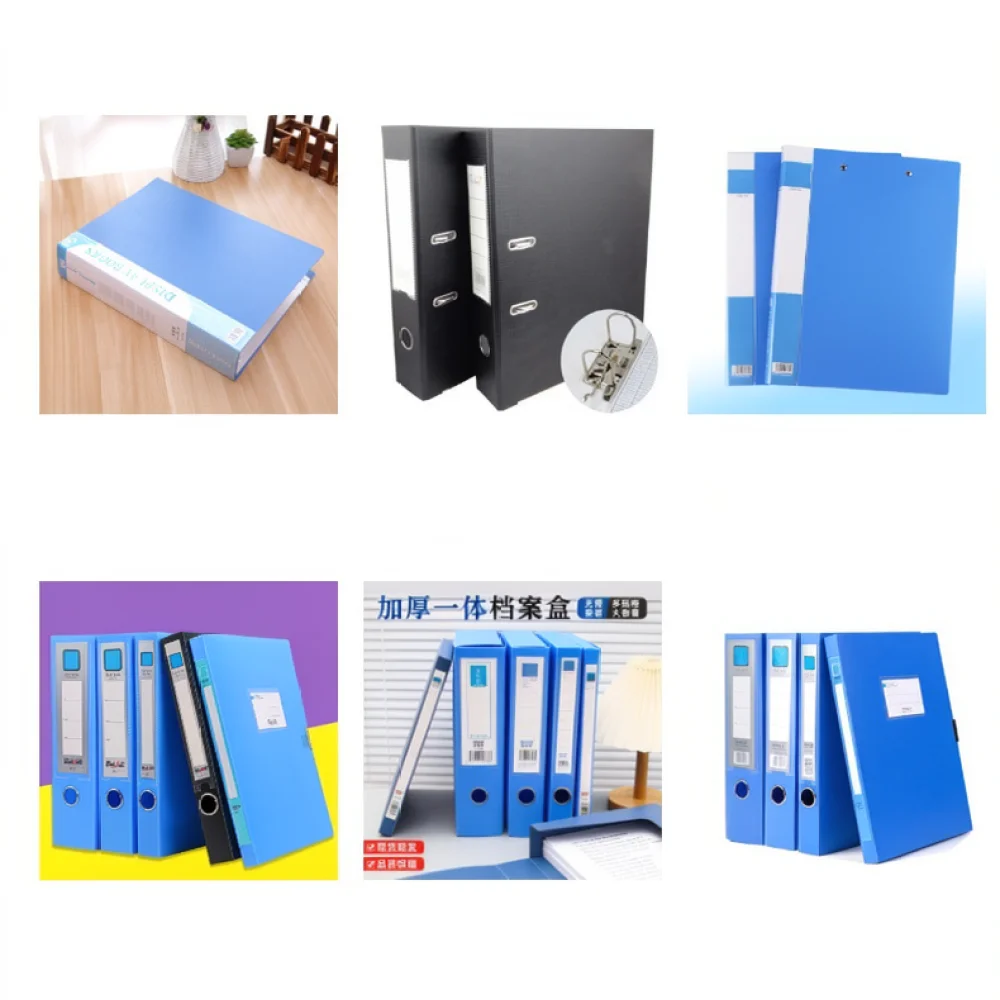 Professional A4 Binder Folder Two Ring Document Organizer Stationery Paper Storage Case Office School Supplies