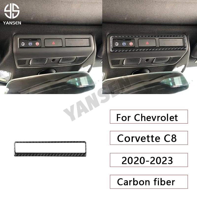 

Car Warning Light Switch Panel Frame Trim Sticker For Chevrolet Corvette C8 2020-2023 Car Accessories