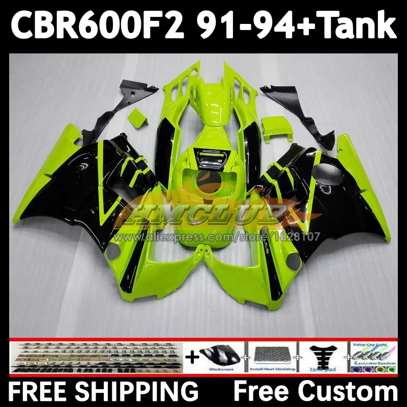 Body +Tank For HONDA green light CBR600 CBR 600F2 600 F2 FS 55No.19 CBR600F2 91 92 93 94 CBR600FS 1991 1992 1993 1994 Fairings