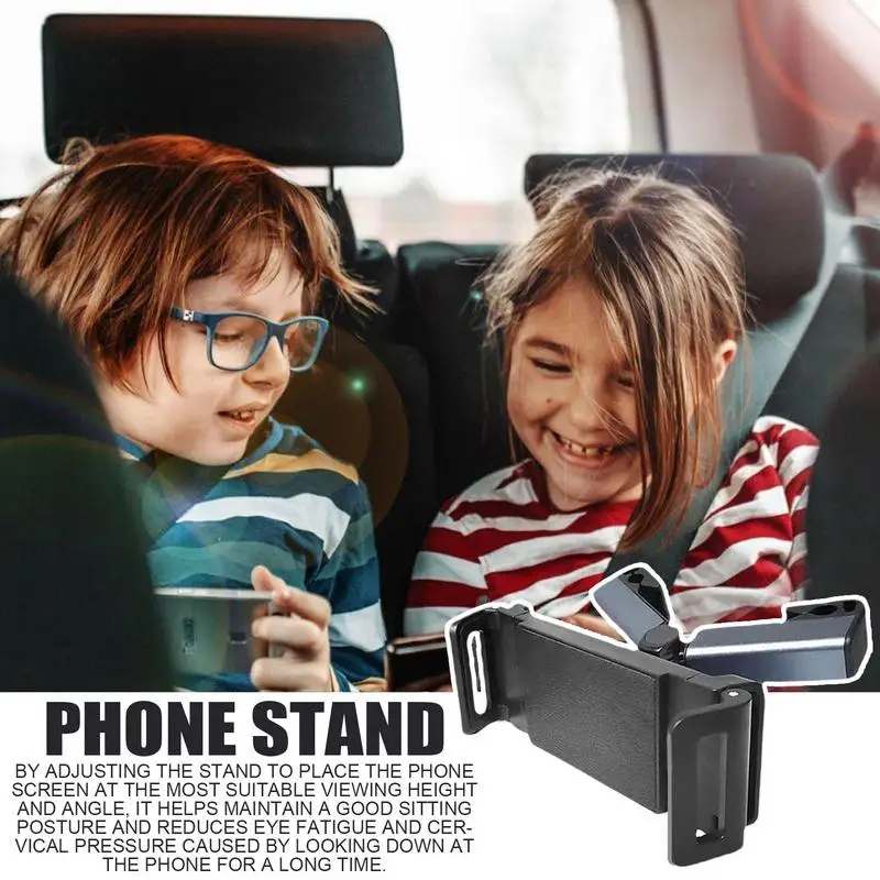 Car Headrest Tablet Holder Rotating Car Headrest Mount Retractable Back Seat Tablet Holder Adjustable Head Rest Holder for Car