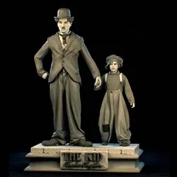 1/24 Scale Charlie Chaplin Movie Artist Resin Figure Assembled Model Kit Hobby Diorama Toy Unassembled Unpainted Free Shipping