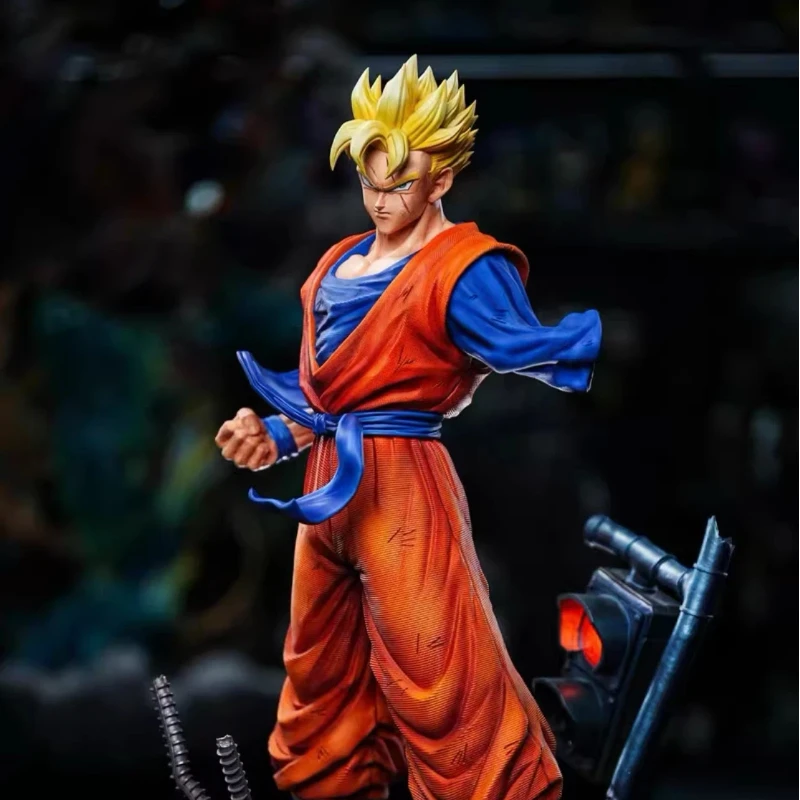 

Коллекционная статуэтка Bandai Dragon Ball Z: Гохан из будущего (Супер Сайян), из смолы, GK, аниме-фигурка, украшение для рабочего стола, для фанатов манги