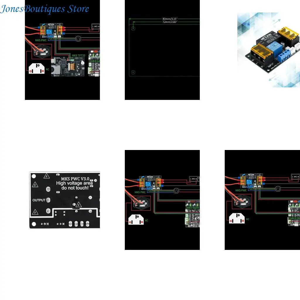 

MKS PWC Automatic Shutdown Module for 3D Printer Save Energy Ensure Safety W8KE