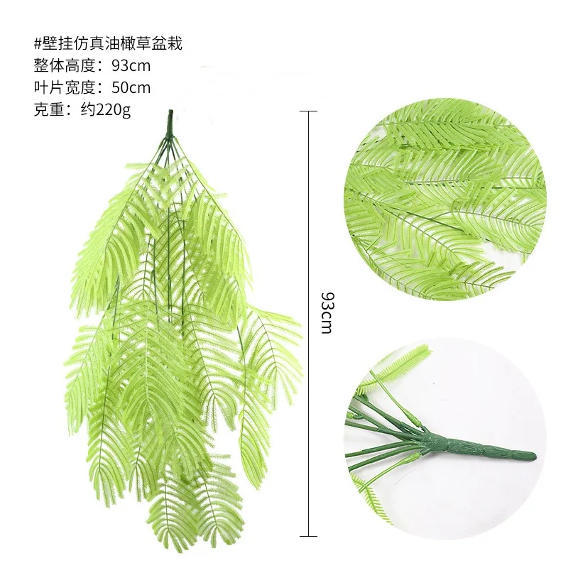 

Artificial Plant Vines Wall Hanging Rattan Leaves Branches Outdoor Garden Home Decoration Plastic Fake Silk Leaf Green Plant Ivy
